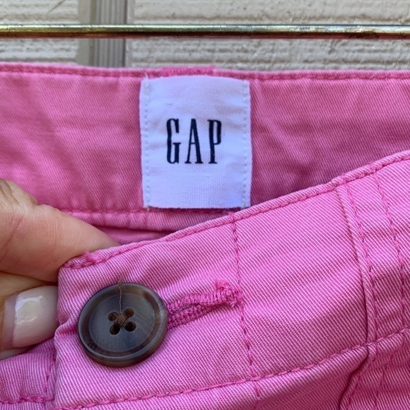 Gap Girlfriend Khaki - French Pink with Navy Side Stripes - Picture 2 of 16